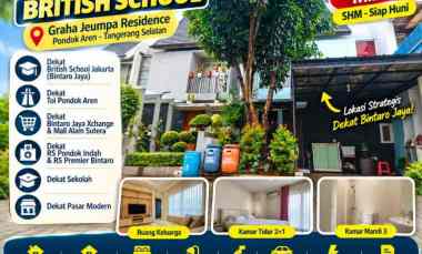Rumah Dijual Pondok Kacang Barat British School LT 81m