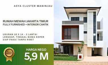 rumah full furnished mewah jakarta timur