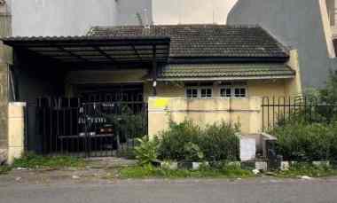 rumah hitung tanah row jalan 4 mobil raya wisma permai