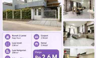 rumah hook 2 lantai strategis di bekasi selatan