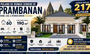 rumah impian dekat jogja solo legalitas shm bisa kpr