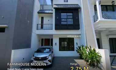 rumah jagakarsa farmhouse dalam cluster