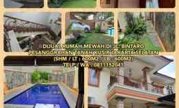 Jual Rumah Mewah jl.bintaro Pesanggrahan Tanah Kusir Jakarta Selatan