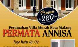 Rumah Murah Desain Villa 200 Jutaan dekat Dispenduk Permata Annisa