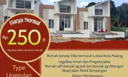 Promo Rumah Villa Permata Annisa dekat Gor Ken Arok 200 Jutaan Malang