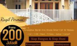 Rumah Free Desain 200 Jutaan dekat Sawojajar Prima Ragil Kota Malang