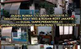 Dijual Rumah 1 Lantai dekat Mall Roxy Mas Rukan Roxy Jakarta D
