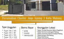 Rumah Siap Bangun Joyo Agung 3 Kawasan Kampus Lowokwaru Kota Malang