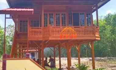 rumah kayu panggung limas 6x8 meter