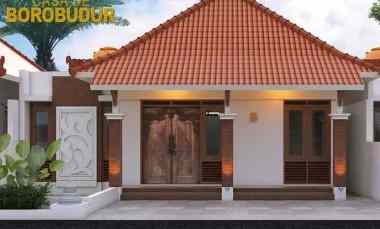 rumah klasik design etnik di borobudur tepi jalan