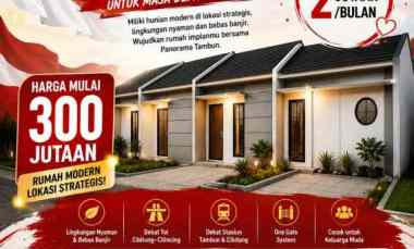 rumah komersial murah booking hanya rp 500k