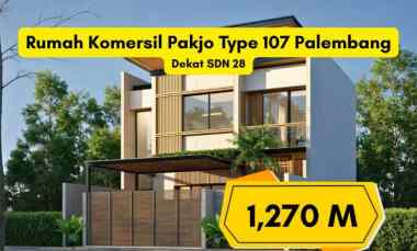 rumah komersil palembang area pakjo dekat soetta
