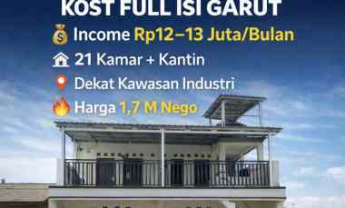 rumah kos siap panen 21 kamar full penghuni