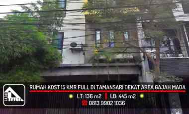 rumah kost 15 kamar full di dekat area gajah mada