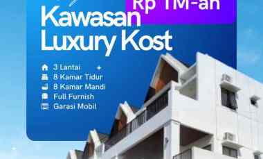 rumah kost 8 kamar dekat ub harga 1m