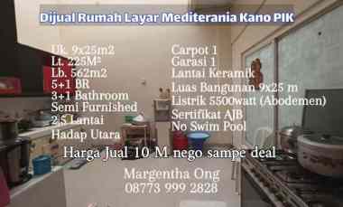 rumah layar mediterania kano pik hadap utara