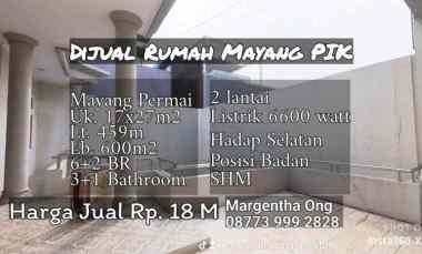 rumah mayang permai pik hadap selatan