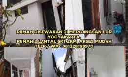 Rumah Disewakan di Mergangsan Lor Yogyakarta. Rumah 2 Lantai, 6KT 2KM