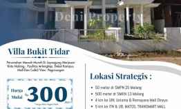 Promo Rumah Murah Villa Bukit Tidar 300 Jutaan Kawasan Elit Kota Malang