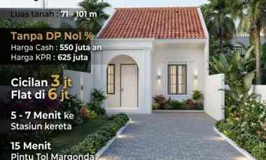 rumah mewah 1 lantai dekat kawasan grand depok city