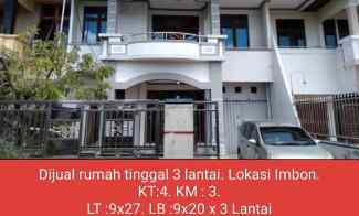 rumah mewah 3 lantai lokasi imam bonjol