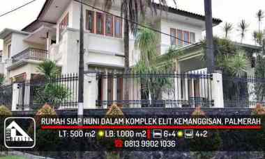 rumah mewah di dalam komplek elit kemanggisan palmerah
