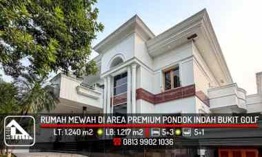 rumah mewah di lokasi premium pondok indak bukit golf