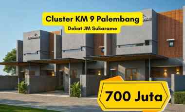 rumah mewah km 9 palembang harga 700 juta type 80