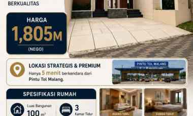 rumah mewah lokasi di bukit indah permai malang