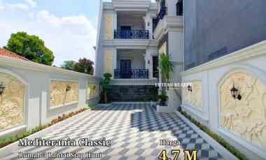 Rumah Mewah Mediterania Modern Jagakarsa Non Cluster