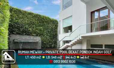 rumah mewah modern di pondok indah jakarta selatan