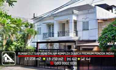 rumah mewah siap huni dalam komplek di pondok indah