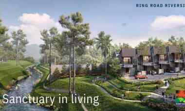 rumah mewah tepi danau di bukit golf cibubur