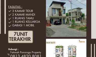 rumah minimalis 2 lantai syariah di ponorogo