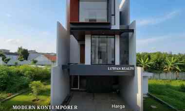 Rumah Modern Kontemporer dalam Cluster