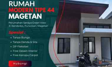 rumah modern minimalis di magetan kota promo free shm