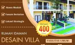 Promo Rumah Villa 2 Lantai 400 Jutaan di Griya Agung dekat Ar Rohmah