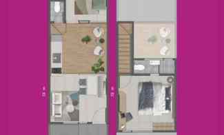 gambar rumah murah 2 lantai di tangerang