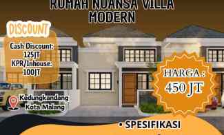 Rumah Nuansa Villa Modern di Kota Malang