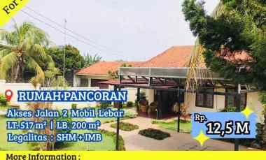 Dijual Rumah Asri Pancoran Perdatam Lokasi Strategis Jalan Lebar