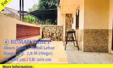 Dijual Rumah Tebet Barat Lokasi Strategis Nyaman Jalan 2 Mobil Lebar