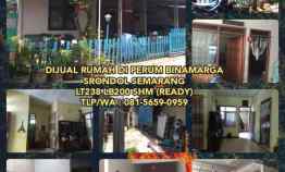 Dijual Rumah di Perum Binamarga Srondol Semarang Lt238 Lb200 Shm Ready