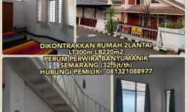 Rumah Dikontrakkan Rumah 2 lantai di Perum Perwira Banyumanik Semarang