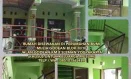 Rumah Disewakan di jl. Godean KM 8 Sleman Yogyakarta Khusus Muslim