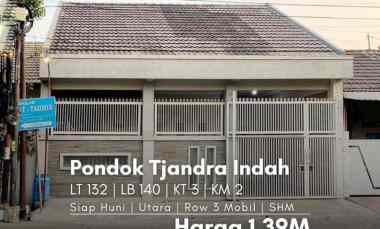 rumah pondok tjandra indah siap huni semi furnished