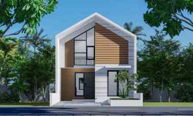 rumah scandinavian bonus mezanine di depok