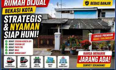 rumah second strategis bebas banjir di bekasi kota