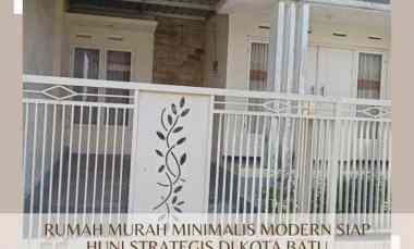 rumah siap huni modern minimalis di junrejo kota batu