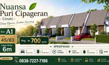 Rumah Dijual di Nuansa Puri Cipageran Cimahi