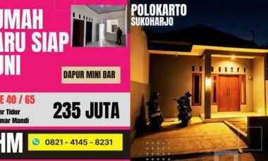rumah siap huni sukoharjo timur solo